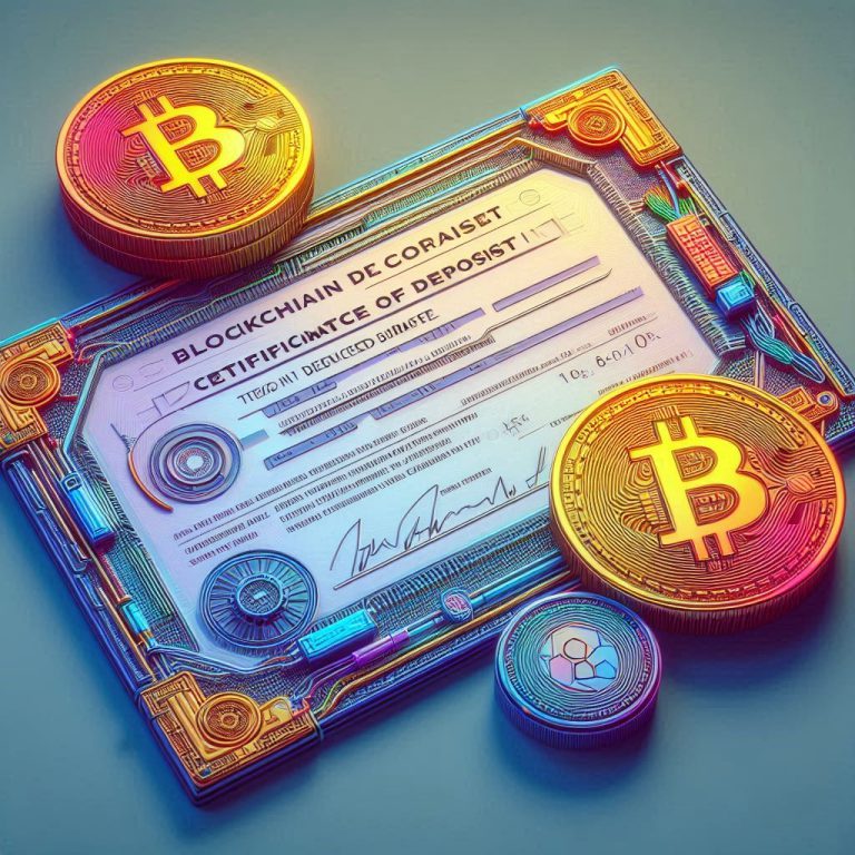 Blockchain certificate of deposit