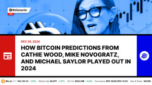 How Bitcoin Predictions from Cathie Wood, Mike Novogratz, and Michael Saylor Played Out in 2024