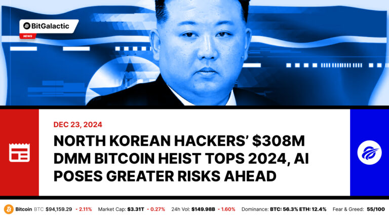 North Korean Hackers’ $308M DMM Bitcoin Heist Tops 2024, AI Poses Greater Risks Ahead