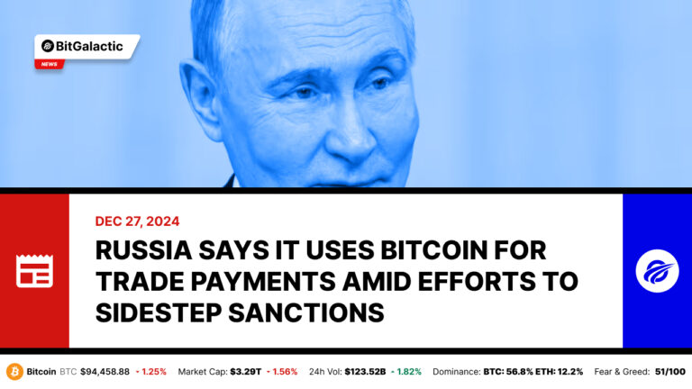 Russia Says It Uses Bitcoin for Trade Payments Amid Efforts to Sidestep Sanctions